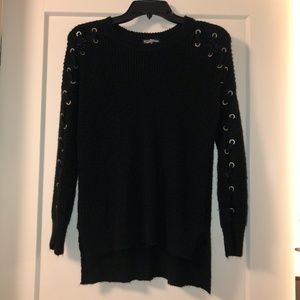 Freshman Knit Tie Sleeve Sweater